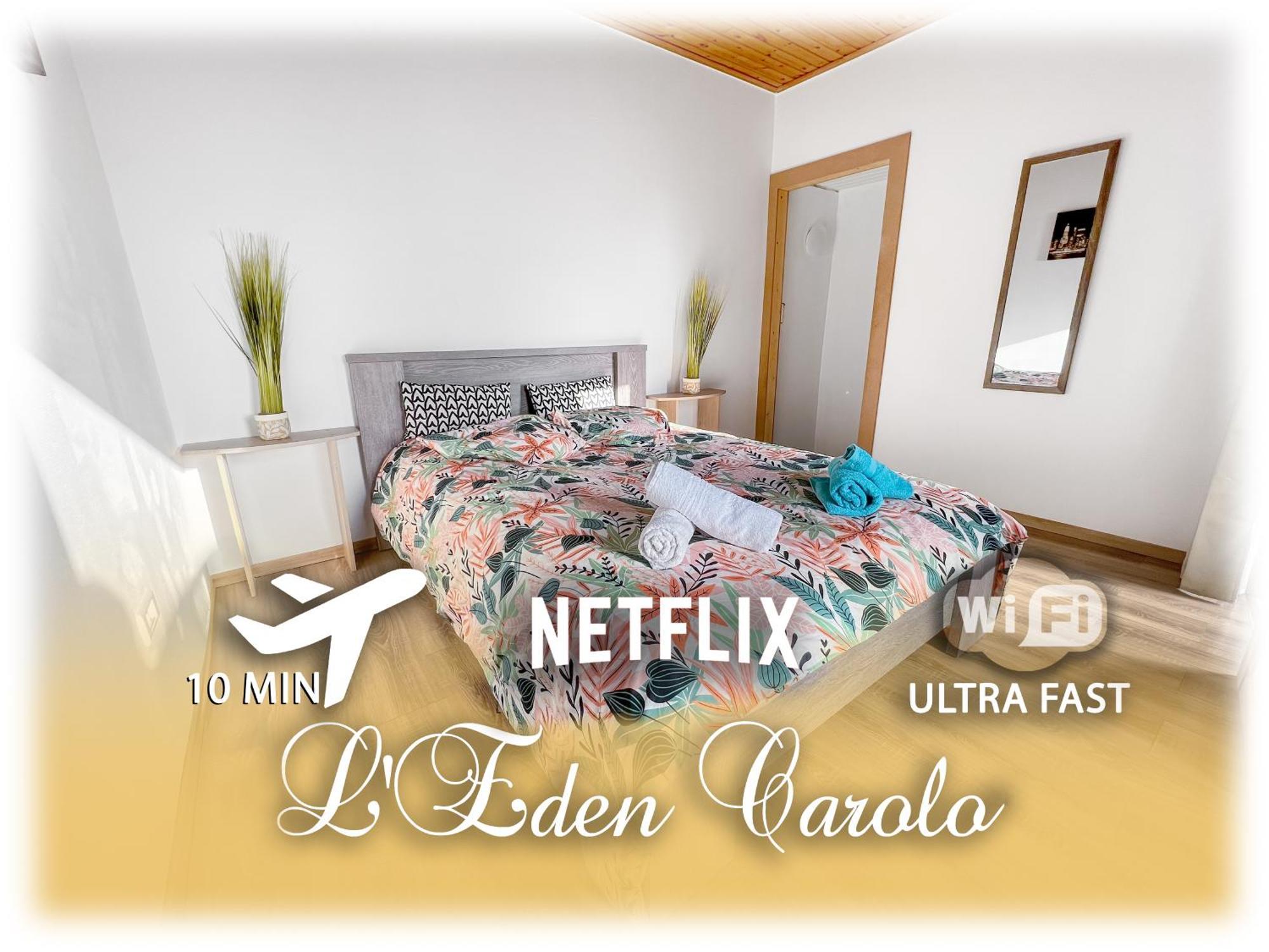 L'Eden Carolo - Netflix, Wi-Fi, 10Min Aeroport, Parking Gratuit Lägenhet Dampremy Exteriör bild
